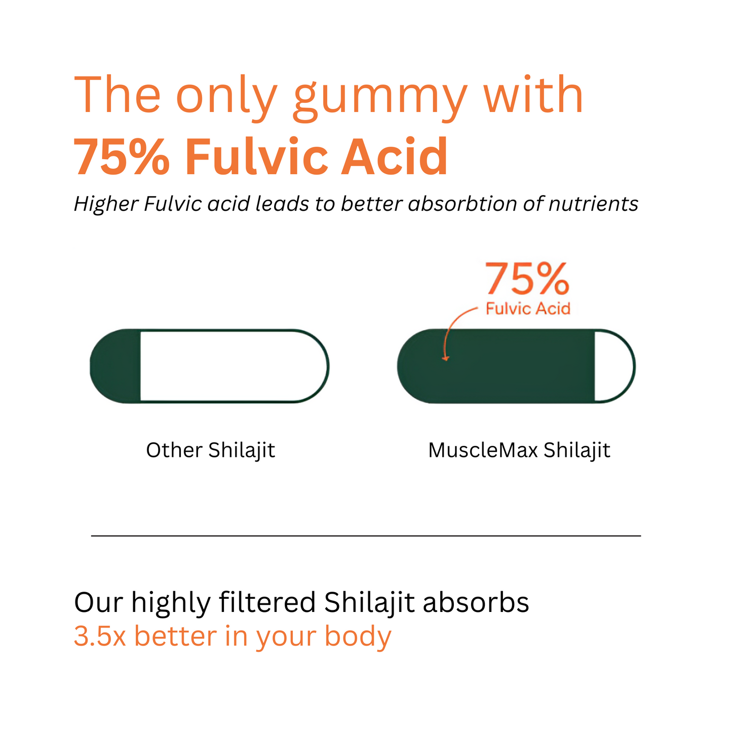 MuscleMax™ 2-in-1 Shilajit Gummies