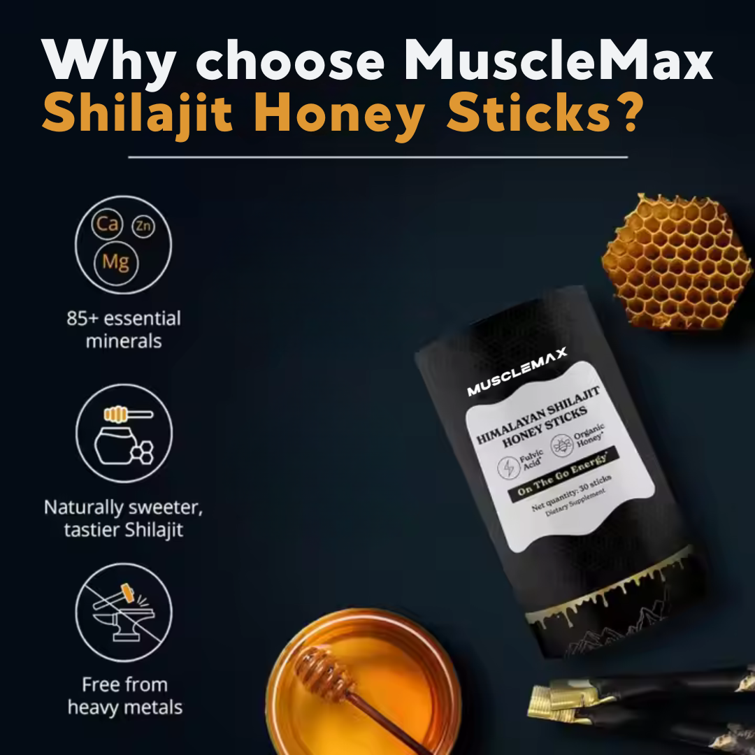 MuscleMax™ Shilajit Honey Sticks
