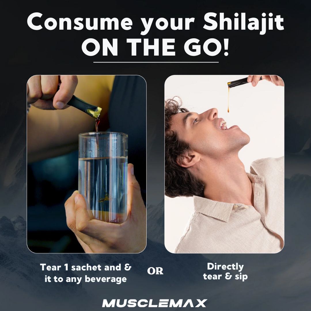 MuscleMax™ Shilajit Honey Sticks