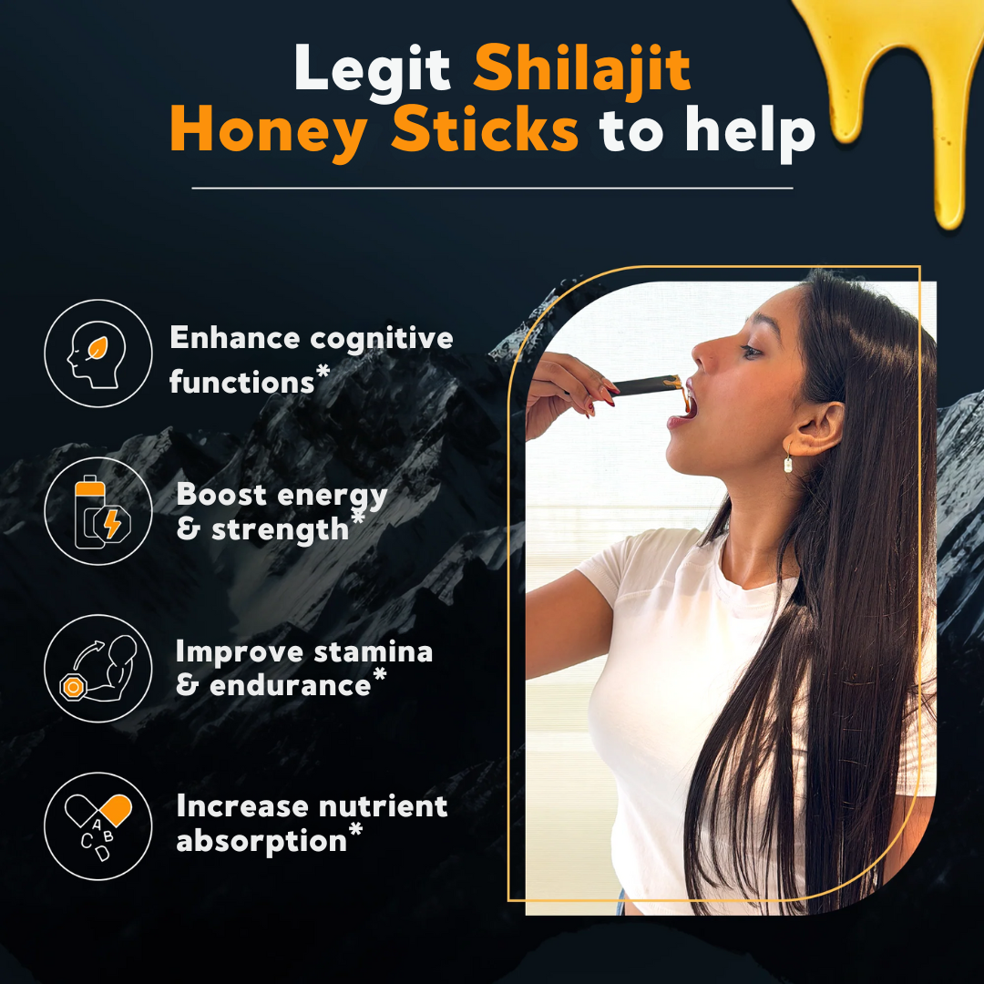 MuscleMax™ Shilajit Honey Sticks