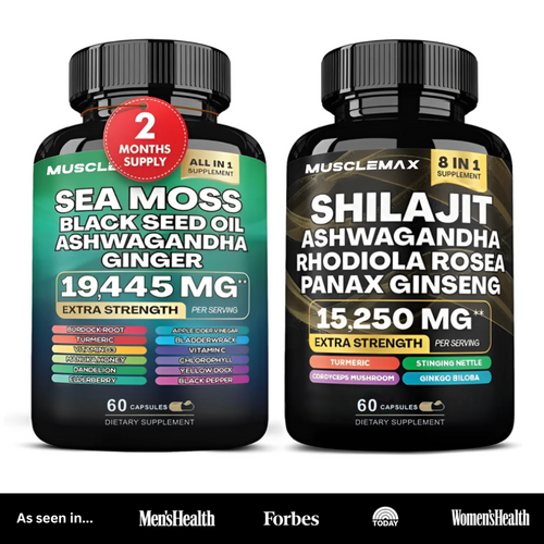 MuscleMax™ Sea Moss & Shilajit Ultimate Supplement Bundle