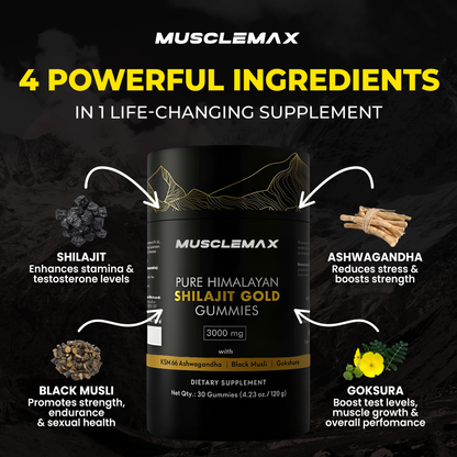MuscleMax™ Pure Shilajit Gummies