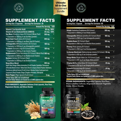 MuscleMax™ Sea Moss & Shilajit Deep Sleep Bundle