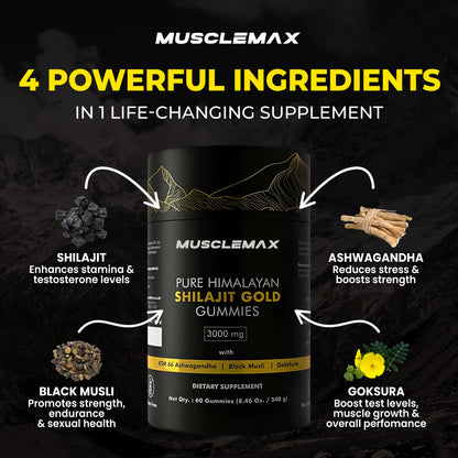 MuscleMax™ Pure Shilajit Gummies