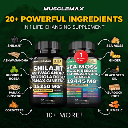 Sea Moss & Shilajit Women's Supplement Bundle