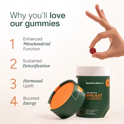 MuscleMax™ 2-in-1 Shilajit Gummies