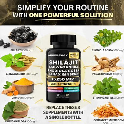 MuscleMax™ Sea Moss & Shilajit Supplement Bundle