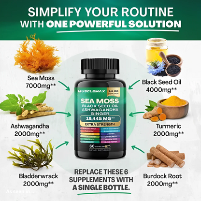 MuscleMax™ Sea Moss & Shilajit Supplement Bundle