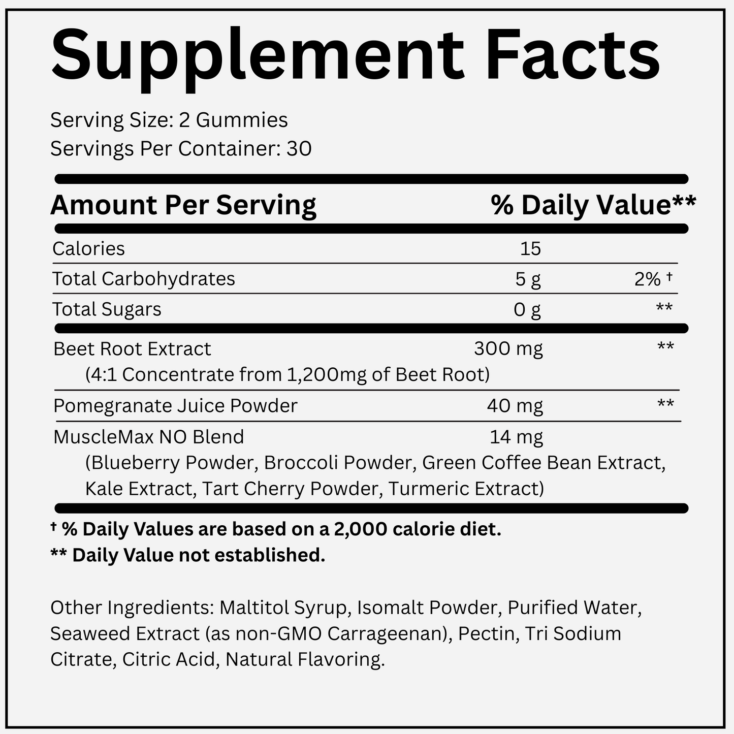 MuscleMax™ Nitric Oxide Boosting Gummies