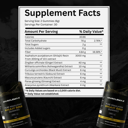 MuscleMax™ Pure Shilajit Gummies